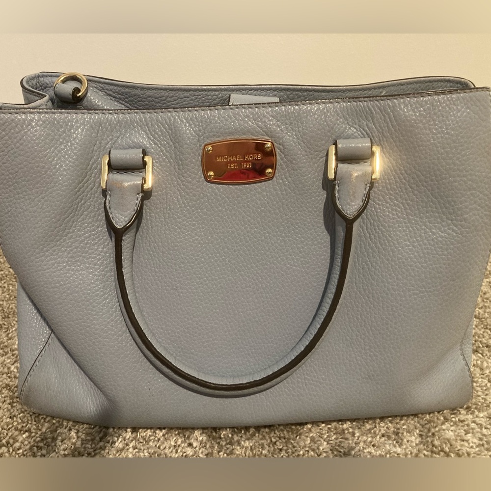 Michael Kors pale blue purse